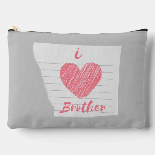 Pochette À Accessoires j'aime mon frère (Recto)