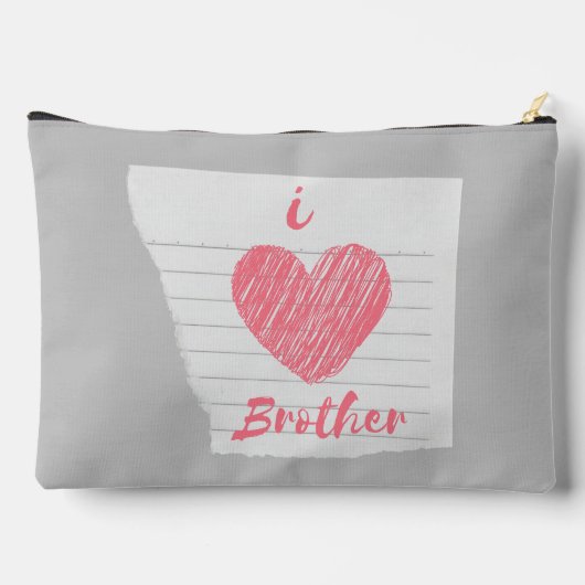 Pochette À Accessoires j'aime mon frère (Verso)