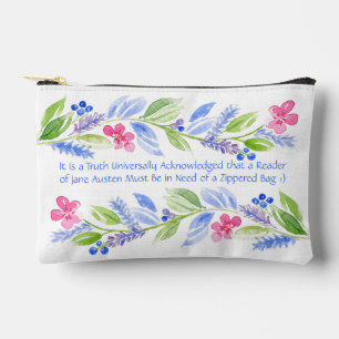 Pochette À Accessoires Jane Austen Devise Florale