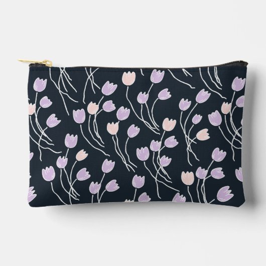 Pochette À Accessoires Jardin de Minuit Fleur Dark (Recto)