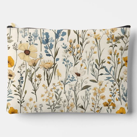 Pochette À Accessoires Jardin fleur sauvage Floral (Recto)