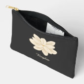 Pochette À Accessoires Jasmine Fleur Blanche Nom Élégant (Ouvrir)