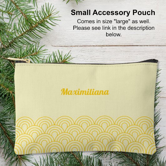 Pochette À Accessoires Jaune - Arches Glam Petit Accessoire Pouch