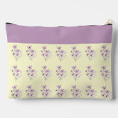 Pochette À Accessoires Jaune beurre avec une touche florale (Verso)