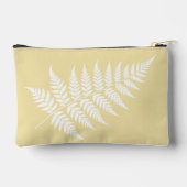 Pochette À Accessoires Jaune Beurre Blanc Fougère Nom de Script Petit (Verso)