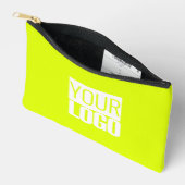 Pochette À Accessoires jaune fluorescent - ajoutez votre logo (Ouvrir)