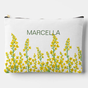 Pochette À Accessoires Jaune Moderne Citrine Fleurit