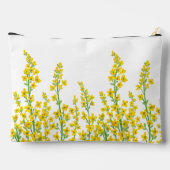 Pochette À Accessoires Jaune Moderne Citrine Fleurit (Verso)