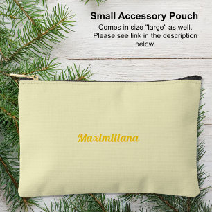 Pochette À Accessoires Jaune - Petite poche d'accessoires solide