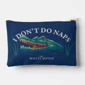 Pochette À Accessoires Je ne fais pas de sieste Alligator - le Lotus blan (Verso)