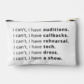 Pochette À Accessoires Je ne peux pas, je... (Verso)