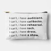 Pochette À Accessoires Je ne peux pas, je... (Recto)