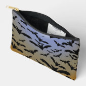 Pochette À Accessoires Je suis partie Batty pour les chauves-souris noire (Ouvrir)