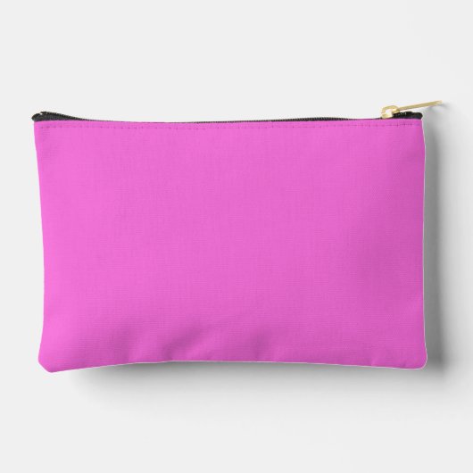 Pochette À Accessoires Je Suis Un Peu Fabrique En Noir Et Rose (Verso)