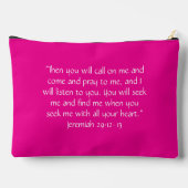 Pochette À Accessoires Jeremiah 29:11-13 Pink Large (Verso)