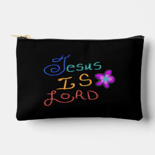 Pochette À Accessoires Jésus est SEIGNEUR Citation chrétienne