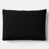 Pochette À Accessoires Jet noir couleur solide (Recto)
