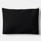 Pochette À Accessoires Jet noir couleur solide (Verso)