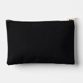 Pochette À Accessoires Jet noir couleur solide (Verso)