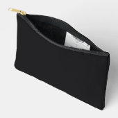 Pochette À Accessoires Jet noir couleur solide (Ouvrir)