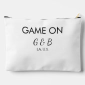Pochette À Accessoires Jeu ajouter nom du couple mariage lieu ville g (Verso)