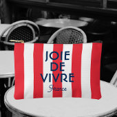 Pochette À Accessoires Joie De Vivre France Red Cabana Stripe Français