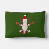 Pochette À Accessoires Joli Axolotl de Noël (Recto)