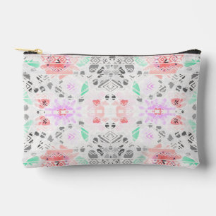 Pochette À Accessoires Joli aztec floral pastel coloré