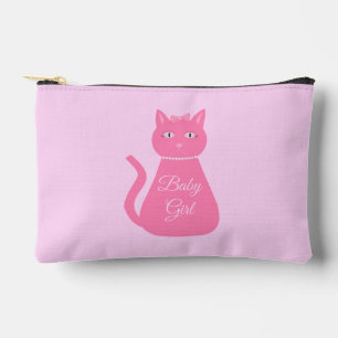 Pochette À Accessoires Joli chat fille rose sur mesure