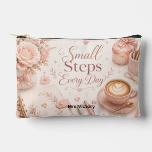 Pochette À Accessoires Joli design floral motivant tous les jours