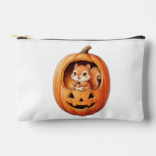 Pochette À Accessoires Joli écureuil à l'intérieur d'une citrouille de Ha