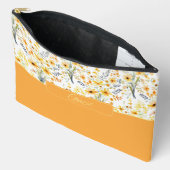 Pochette À Accessoires Joli fleurs sauvages de printemps jaune personnali (Ouvrir)