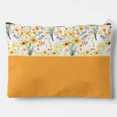 Pochette À Accessoires Joli fleurs sauvages de printemps jaune personnali (Verso)