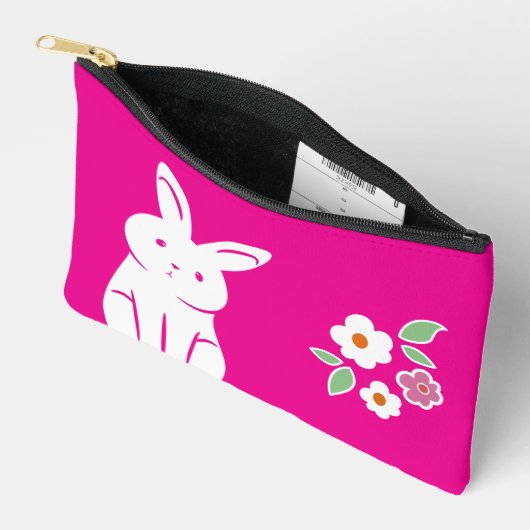 Pochette À Accessoires Joli lapin (Ouvrir)