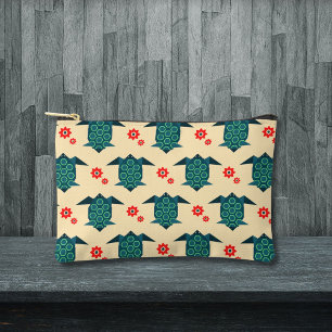 Pochette À Accessoires Joli motif d'origami de tortue