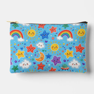 Pochette À Accessoires Joli motif transparent de l'espace arc-en-ciel