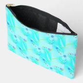 Pochette À Accessoires Jolie Fleur Bleue (Ouvrir)