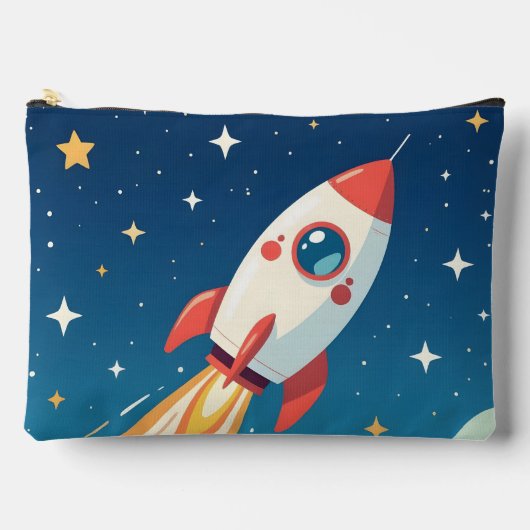 Pochette À Accessoires Jolie fusée spatiale qui décolle (Recto)