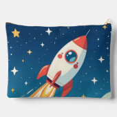 Pochette À Accessoires Jolie fusée spatiale qui décolle (Verso)