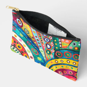 Pochette À Accessoires Jolie hippie colorée Abstraite