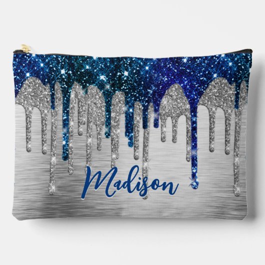 Pochette À Accessoires Jolie Parties scintillant bleue moderne Drivers mo (Recto)