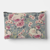 Pochette À Accessoires Jolie rose Roses et Coeurs Perles Monogramme (Verso)