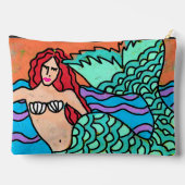 Pochette À Accessoires Jolie Sirène peinture Abstraite (Verso)