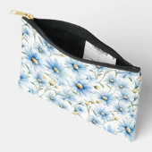 Pochette À Accessoires Jolies marguerites bleues (Ouvrir)