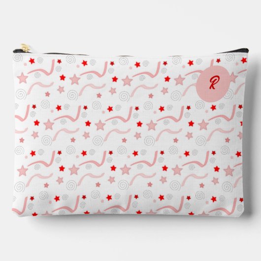 Pochette À Accessoires Jolies rubans Étoiles et spirales (Recto)