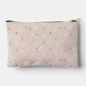 Pochette À Accessoires Jolis Fleurs de Marguerite et Feuillage (Verso)