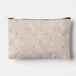 Pochette À Accessoires Jolis Fleurs de Marguerite et Feuillage