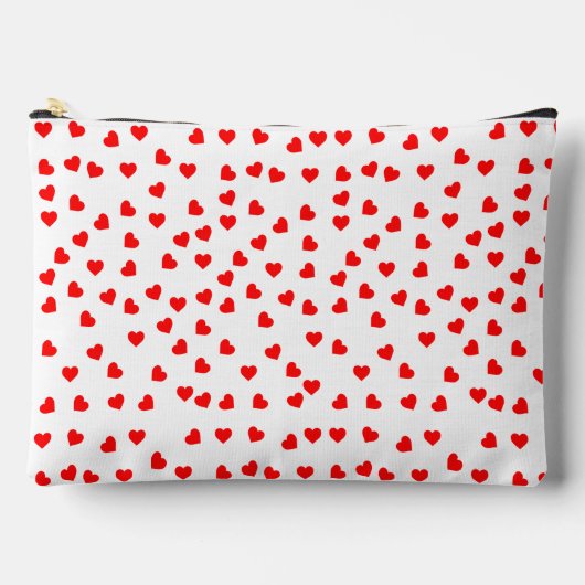 Pochette À Accessoires Jouer Coeurs rouges Blanc (Recto)