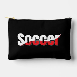 Pochette À Accessoires Joueur de football abstrait Swish - Word Art