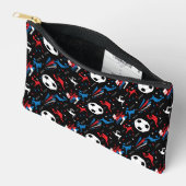Pochette À Accessoires Joueur de soccer - Rouge Blanc Bleu Freestyle (Ouvrir)